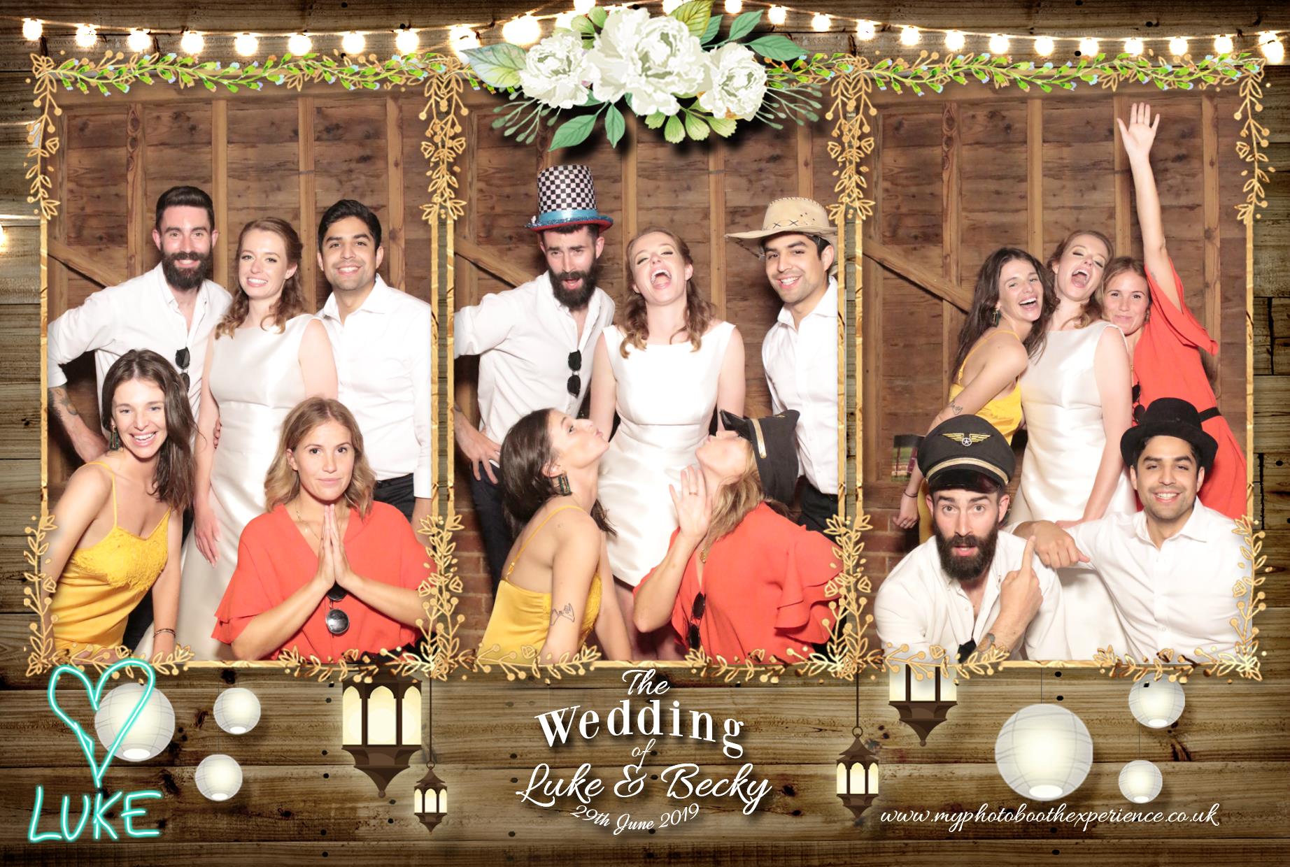 Luke & Becky's Wedding | View more photos from the event at gallery.myphotoboothexperience.co.uk/u/MyPhotoBoothExperienceLtd/Luke-Beckys-Wedding